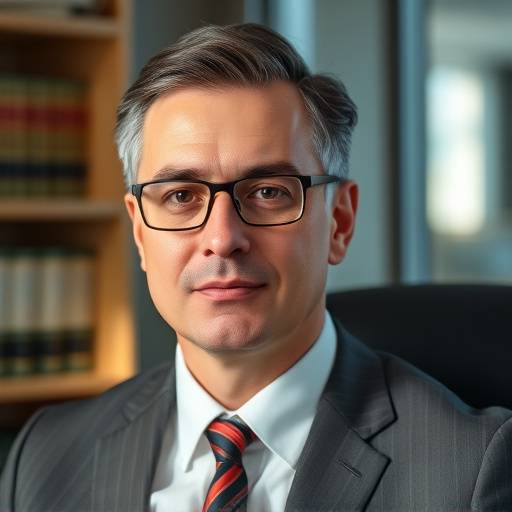 BRRetrato profissional de um advogado em seu escritório